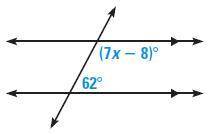 How would solve for x? Explain your steps and the use of any theorems. What is the value of x?