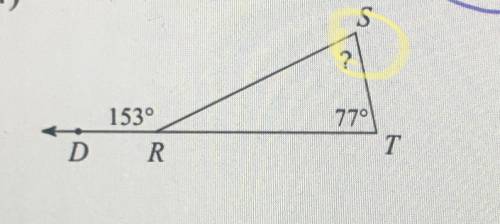 Find the measure of the indicated angle.
Need help