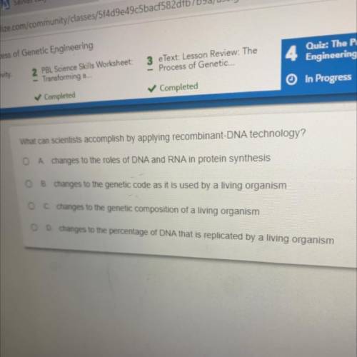 What can scientists accomplish by applying recombinant DNA TECHNOLOGY???