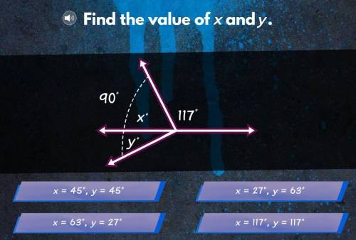 Find the Value of x and y. Iready