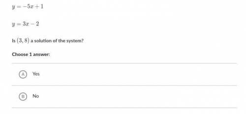 Is (3,8) part of the system? yes or no