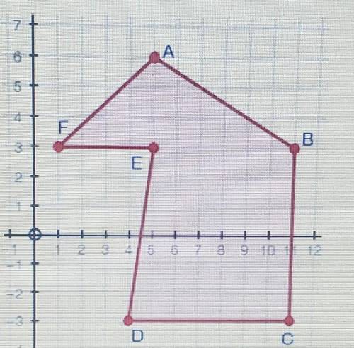 4. (06.04 MC) Find the area of the following shape. You must show all work to receive credit. (10 p