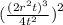 ( \frac{(2 {r}^{2}t {)}^{3}  }{4 {t}^{2} }  {)}^{2}