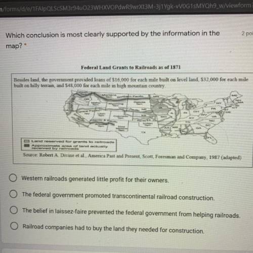 Which conclusion is most clearly supported by the info in the map? HELP US HISTORY