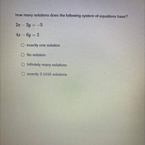 How many solutions does the equation have ?