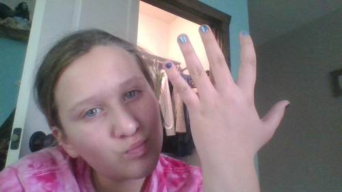 Just got my nails done who like?
look at my nails not me i look bad