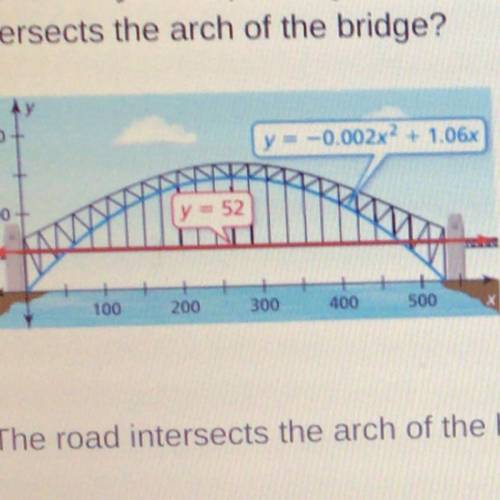 PLEASE PLEASE I NEED THIS ASAP. WILL GIVE BRAINIEST

The arch of a bridge can be modeled by y = -0