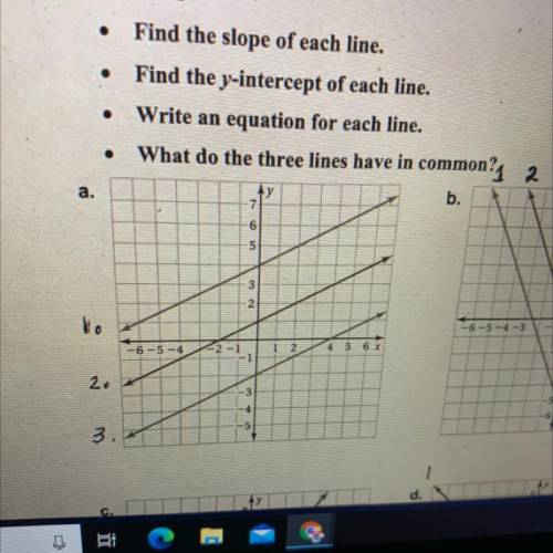 Find the slope of each line without dots on the line?