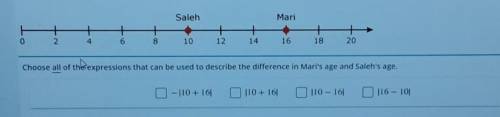 Please help

the number line shows the ages of Mari and her brother Saleh.