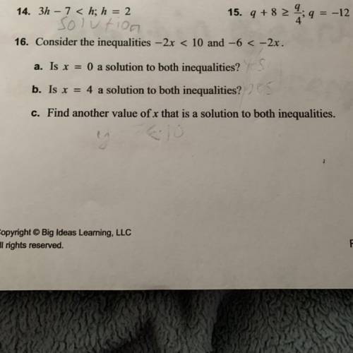 Can someone please help me on number 16-ABC
