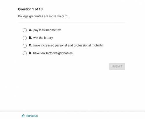 Why is D. an answer choice?