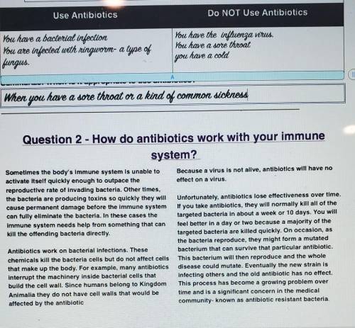 summarize: Use the data and the text to explain how it is beneficial to your immune system to take
