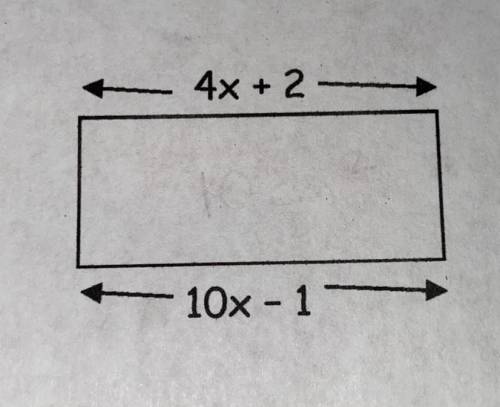 The area of this rectangle is 10cm2, find the value of x and use it to find the length and the widt