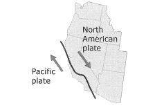 Scientists are studying the famous plate boundary shown below. When Phenomenon (Big Idea) are scien