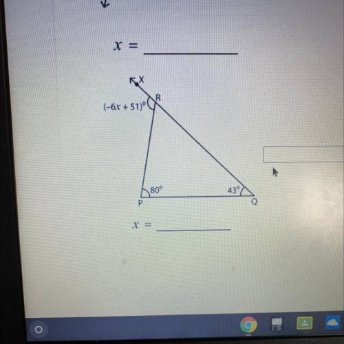 I need to solve from x