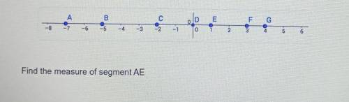Find the measure of segment AE.