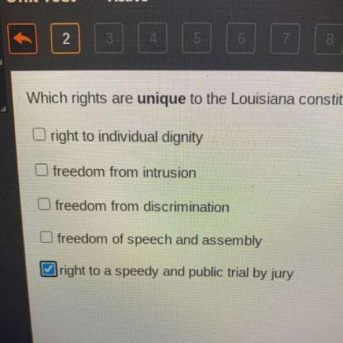 Which rights are you need to the Louisiana Constitution? check all that apply.