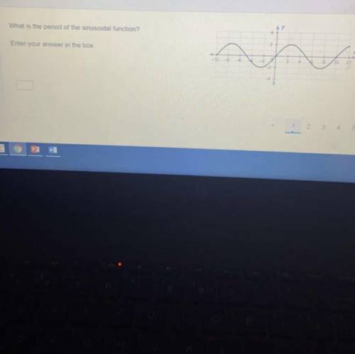 What is the period of the sinusoidal function