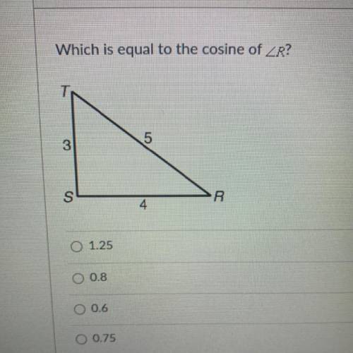 Which is equal to the cosine of