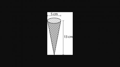 John is curious to know how much ice cream the interior of his sugar cone can hold. Given the dimen