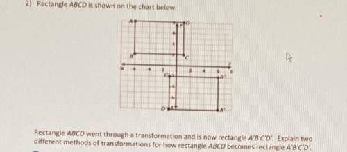 Please help what 2 transformations are used!? I will give brainliest!