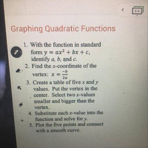 Y = –2x2 + 8x - 3
help :c