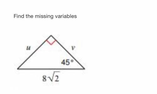 Find the missing variables