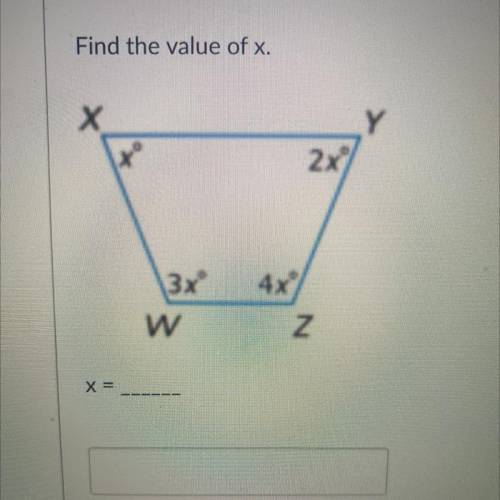 Can someone please help me find the value of x