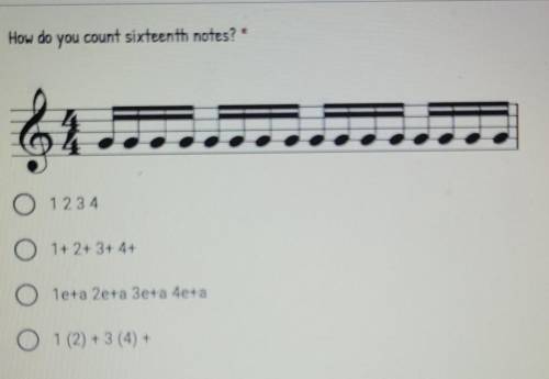 *Strings/ Music related*How do you count sixteenth notes?*Photo included has question*