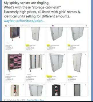 Is the Wayfair human trafficking conspiracy theory real part 3.

part one- br /img src=