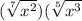 ( \sqrt[7]{ {x}^{2} })( \sqrt[5]{ {x}^{3} }