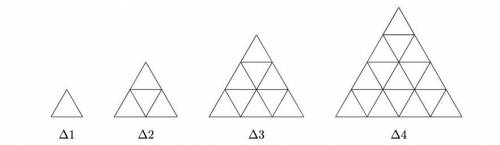 Each of the following triangles∆1, ∆2, ∆3, ...is made of toothpicks of the same lengths. For exampl