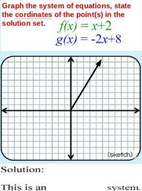 I WILL GIVE BRAINLIEST Graph the system of equations, state the coordinates of the point(s) in the