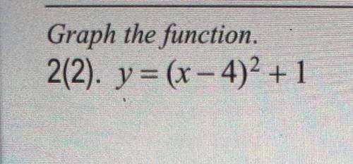 Graph the function
Need help ASAP plz