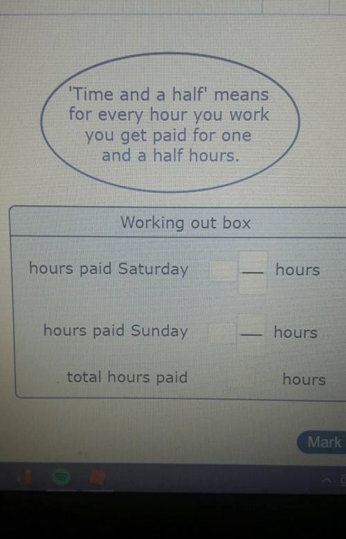 Homework

Q2-Using fractionsJarvis works in a garage for £9 an hour.If he works on Saturday he is