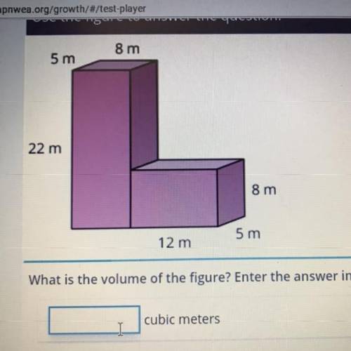 What is the volume of the figure? Enter the answer in the box.