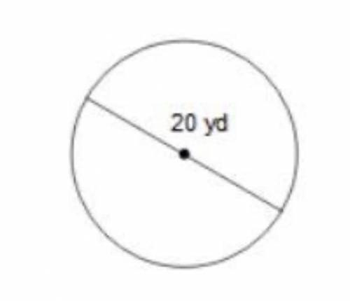 Question 3 (2 points)

Find the area and circumference for the circle below. Use 3.14 for \large \