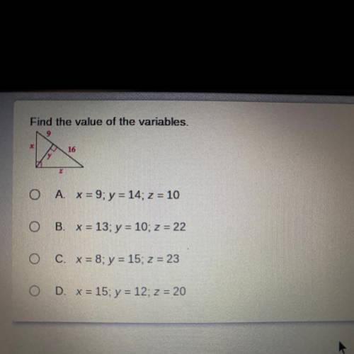 Find the value of the variables I’ll mark the brainiest!