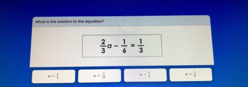 What is the solution to the equation?