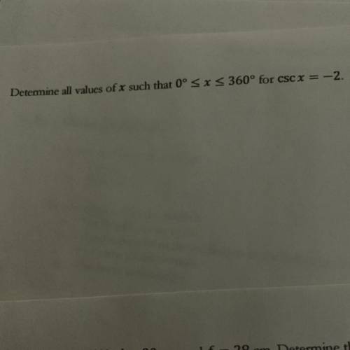 Determine all values of x such that 0°
-2
HELP ASAP