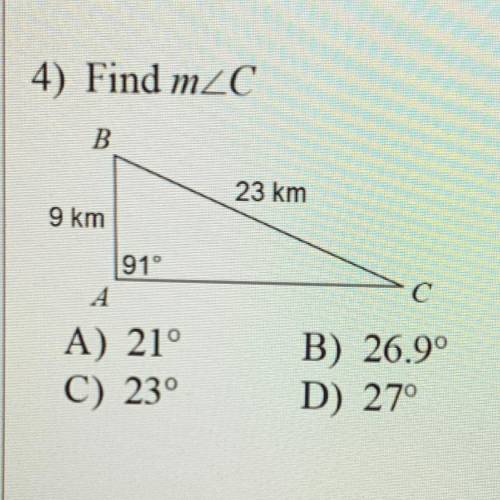 Find measure of angle c (pls show work!)