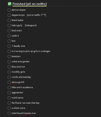 Next fp only for weebs

list of anime you've watched all Netflix (you can throw in some good ones