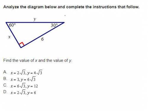 Analyze the diagram below and complete the instructions that follow.

Find the value of x and the