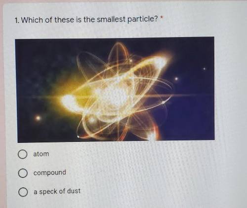 Which of these is the smallest particle