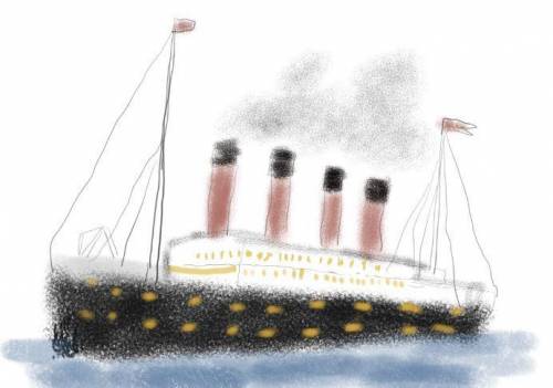 I drew this pic of the titanic for someone who needed it on here, but I don't think they appreciate