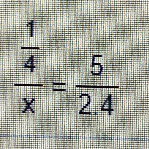 What is unknown number in proportion?