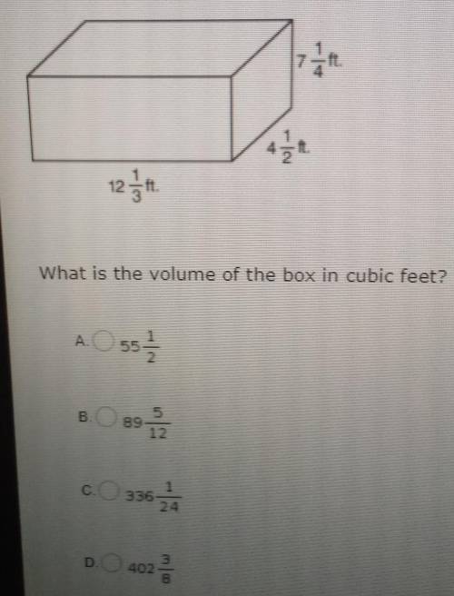 What is the volume of the box in cubic feet