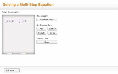Solving a Multi-Step Equation