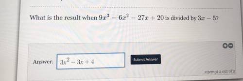 The answer I have in the box isn’t right