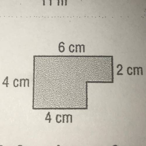 Can someone help me find the area of this shape. thank you :))